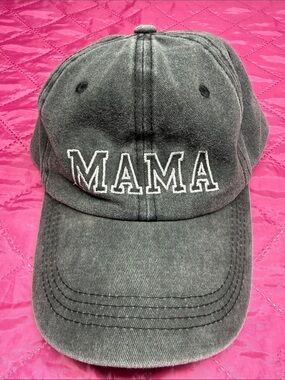 MAMA Embroidered  Cap - Black